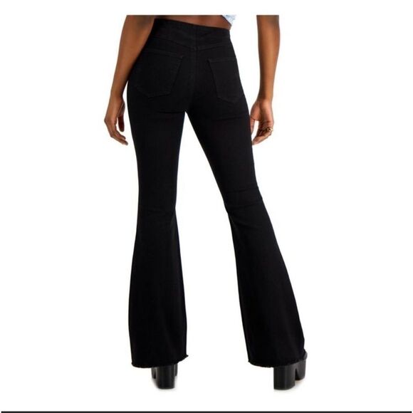 TINSELTOWN Womens Black size 11 Stretch Juniors' Pull-On Flare Jeans bla… - Picture 5 of 8